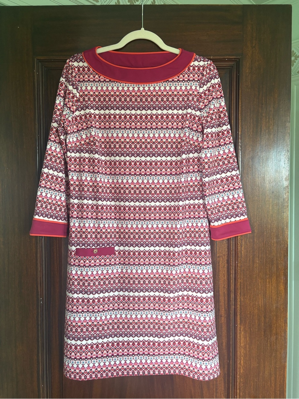 Pink and Purple Patterned Dress